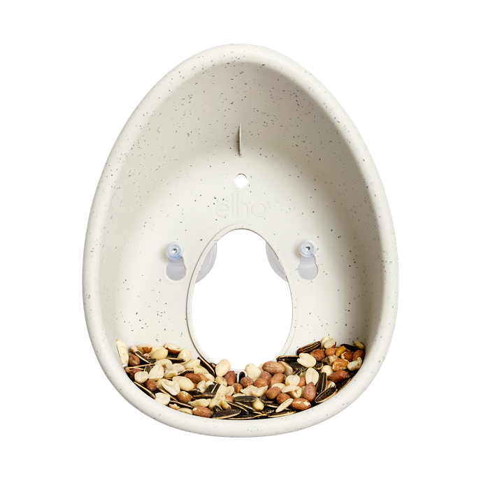 essential window feeder 25cm fibrous grey